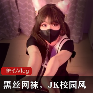 糖心Vlog-[琦琦]黑丝网袜，JK校园风-[1V+496M]